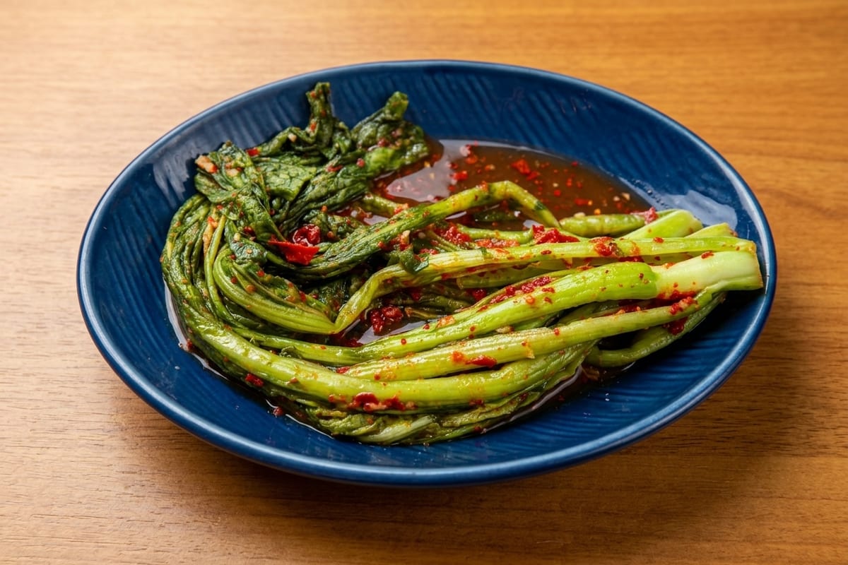 진주 얼치기 직접 담근 열무김치 반찬, 진주냉면 육수 안내