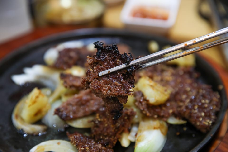 진주 얼치기 불향 입힌 석쇠불고기 한 접시, 진주 석쇠불고기 안내 6번째 컷