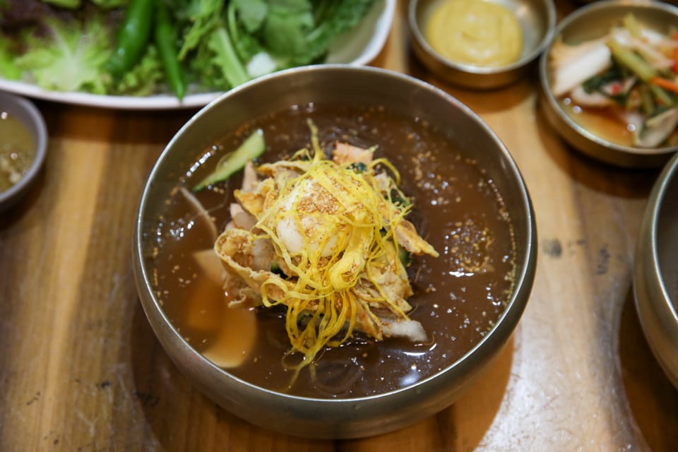 진주 얼치기 살얼음 동치미 육수의 원조 진주 물냉면, 진주 경상대병원 근처 맛집 안내