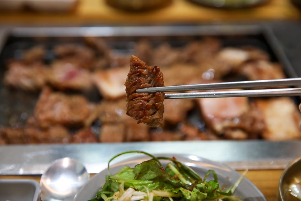 진주 얼치기 잘 익은 소양념갈비 한 점, 진주 제일병원 근처 맛집 안내