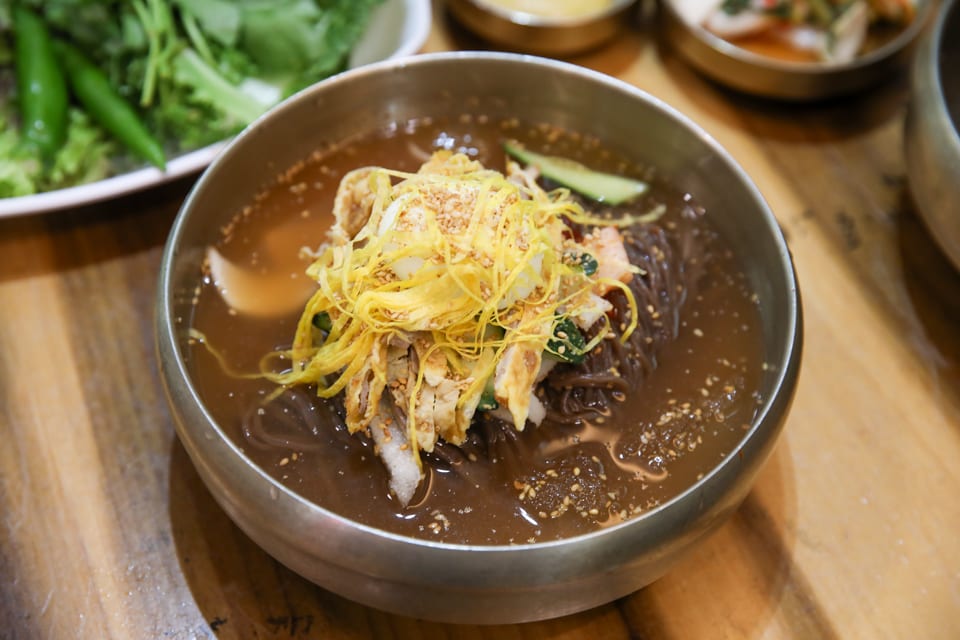 진주 얼치기 살얼음 동치미 육수의 원조 진주 물냉면, 진주냉면 평양냉면 차이 안내 2번째 컷