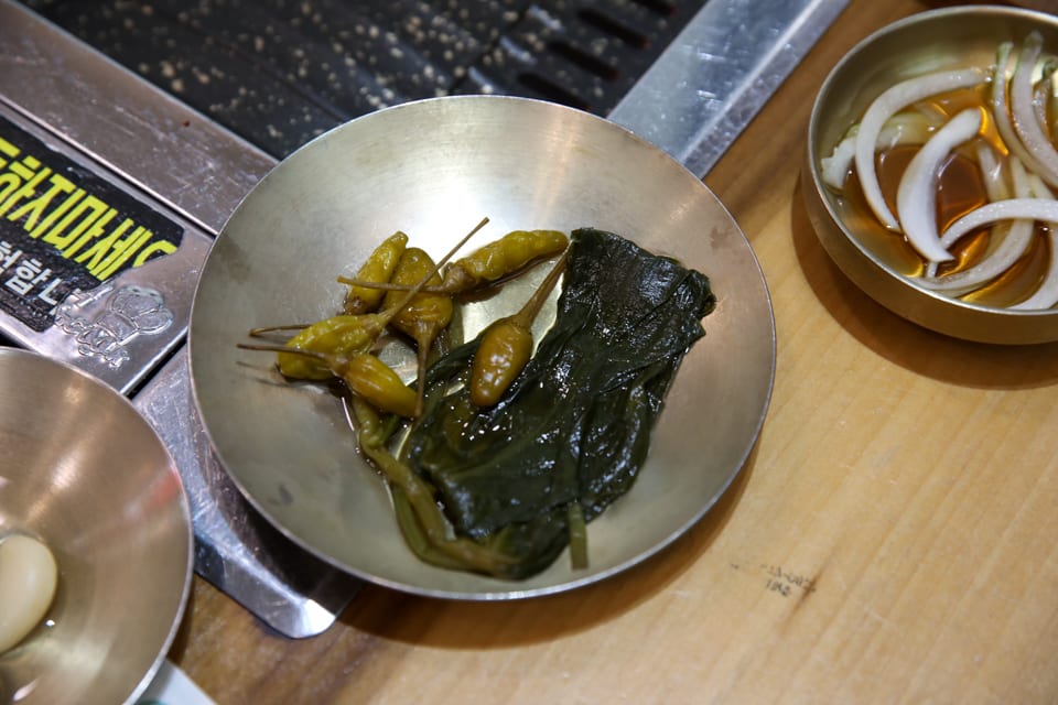 진주 얼치기 명이나물 장아찌 반찬, 반찬 직접 만드는 식당 안내